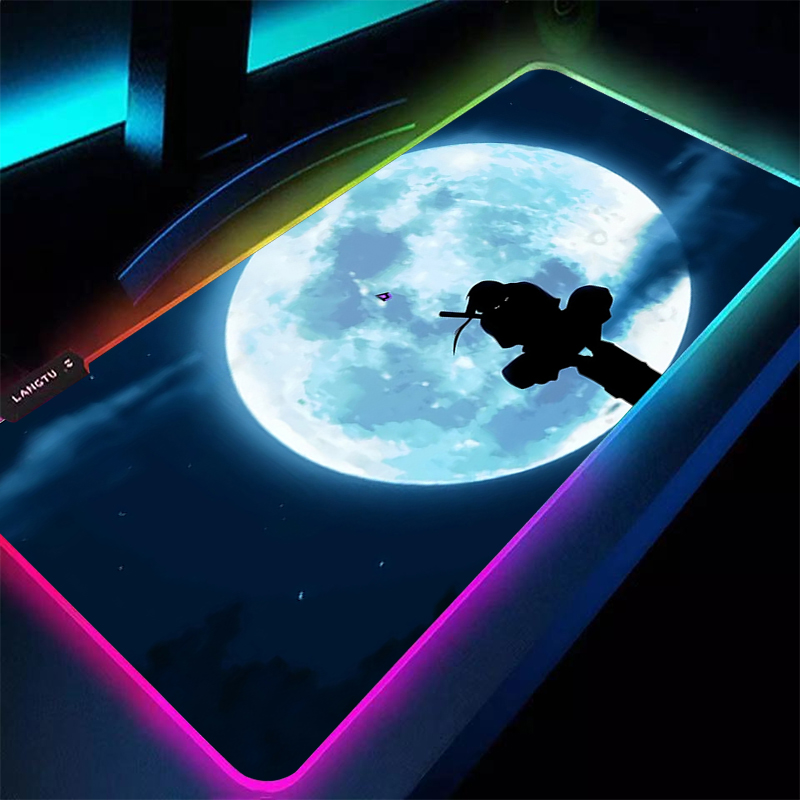Gaming Keyboard Tactile - RGB Large Mouse Pad 90x40cm Naruto