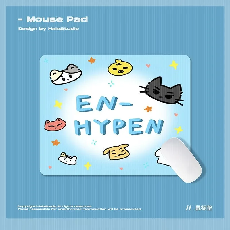 Gaming Keyboard And Mouse - ENHYPENS Graffiti Cartoon Merchandise Mouse Pad