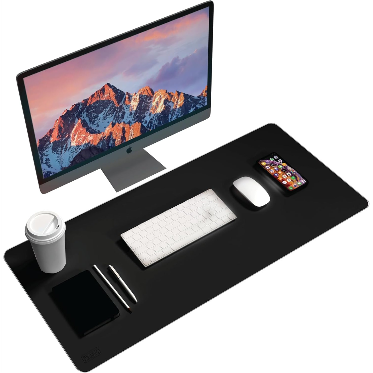 Gaming Keyboard And Mouse - Faux Leather Desk Mat for Keyboard