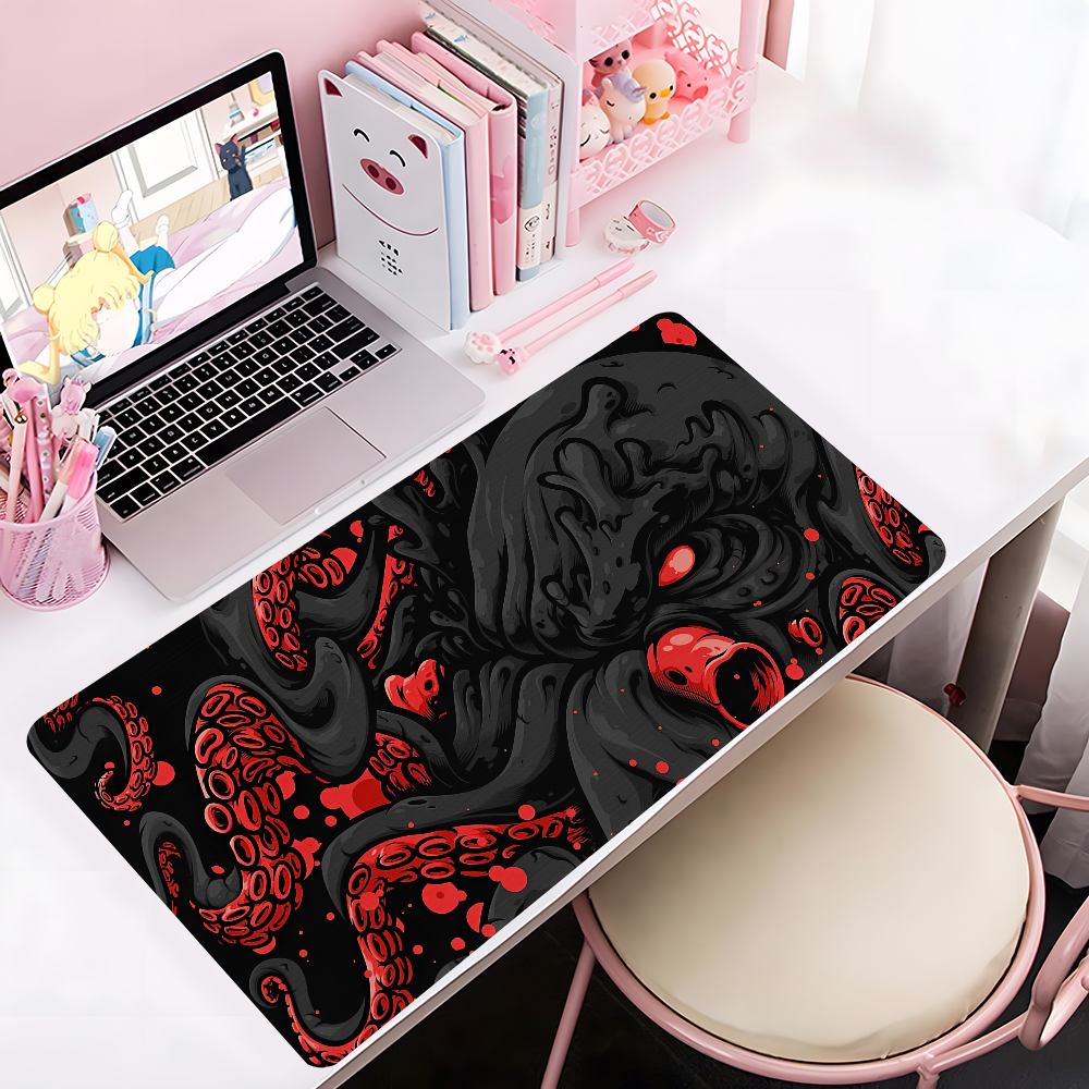 Gaming Keyboard And Mouse - Octopus Monster Mousepad Large Anti-Slip Mouse