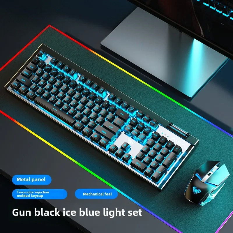 Gaming Keyboard And Mouse Set - Accessories with 1600 DPI for Notebook