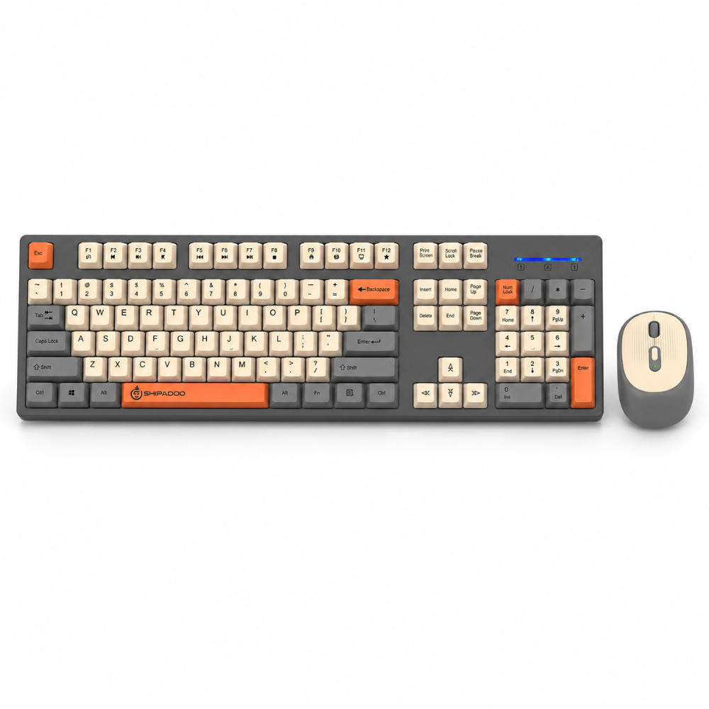 Gaming Keyboard And Mouse Combo Wireless - SHIPADOO W1060 2.4G Wireless Gaming Keyboard