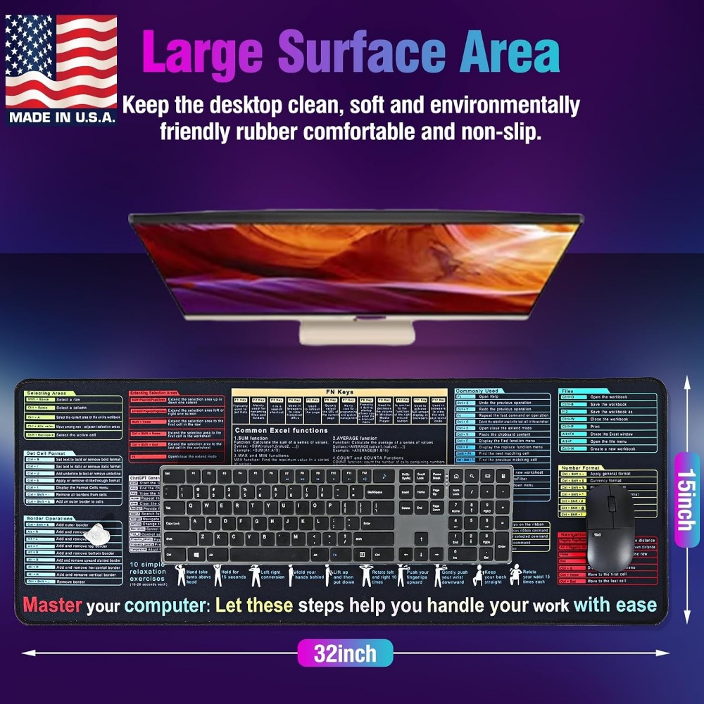 XL Excel Formulas and Shortcut - Gaming Keyboard And Mouse 리뷰 및 가격