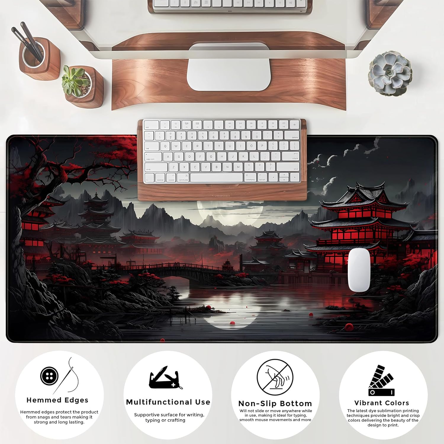 Japanese Desk Mat Riverside Fu - Gaming Keyboard And Mouse 리뷰 및 가격