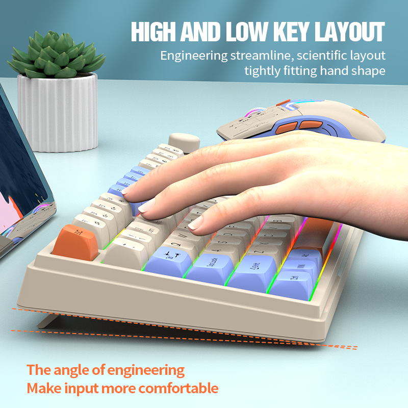 New Dual-Mode 80 Keys Wireless - Gaming Keyboard Mouse Combo 리뷰 및 가격