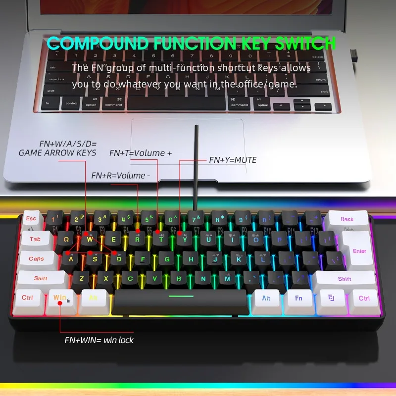 Keyboard and Mouse 60% Compute - Gaming Keyboard Mouse Combo 리뷰 및 가격