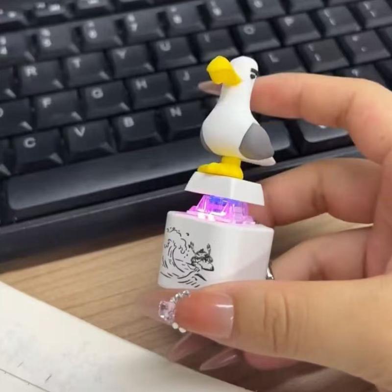 Soft 3D Cartoon Seagull Custom - Gaming Keyboard Ergo 리뷰 및 가격