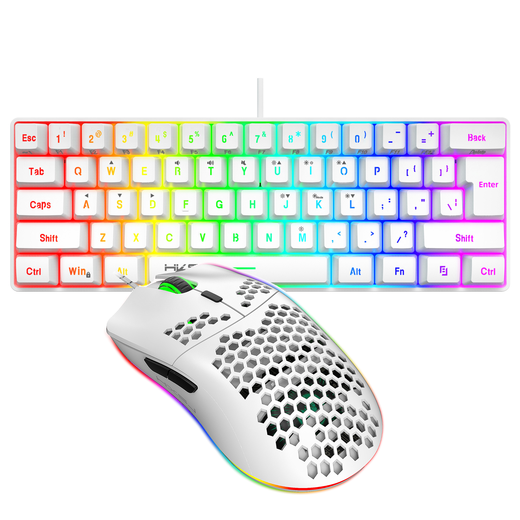 Hot selling HXSJ 61 keys V700  - Gaming Keyboard Mouse Combo 리뷰 및 가격