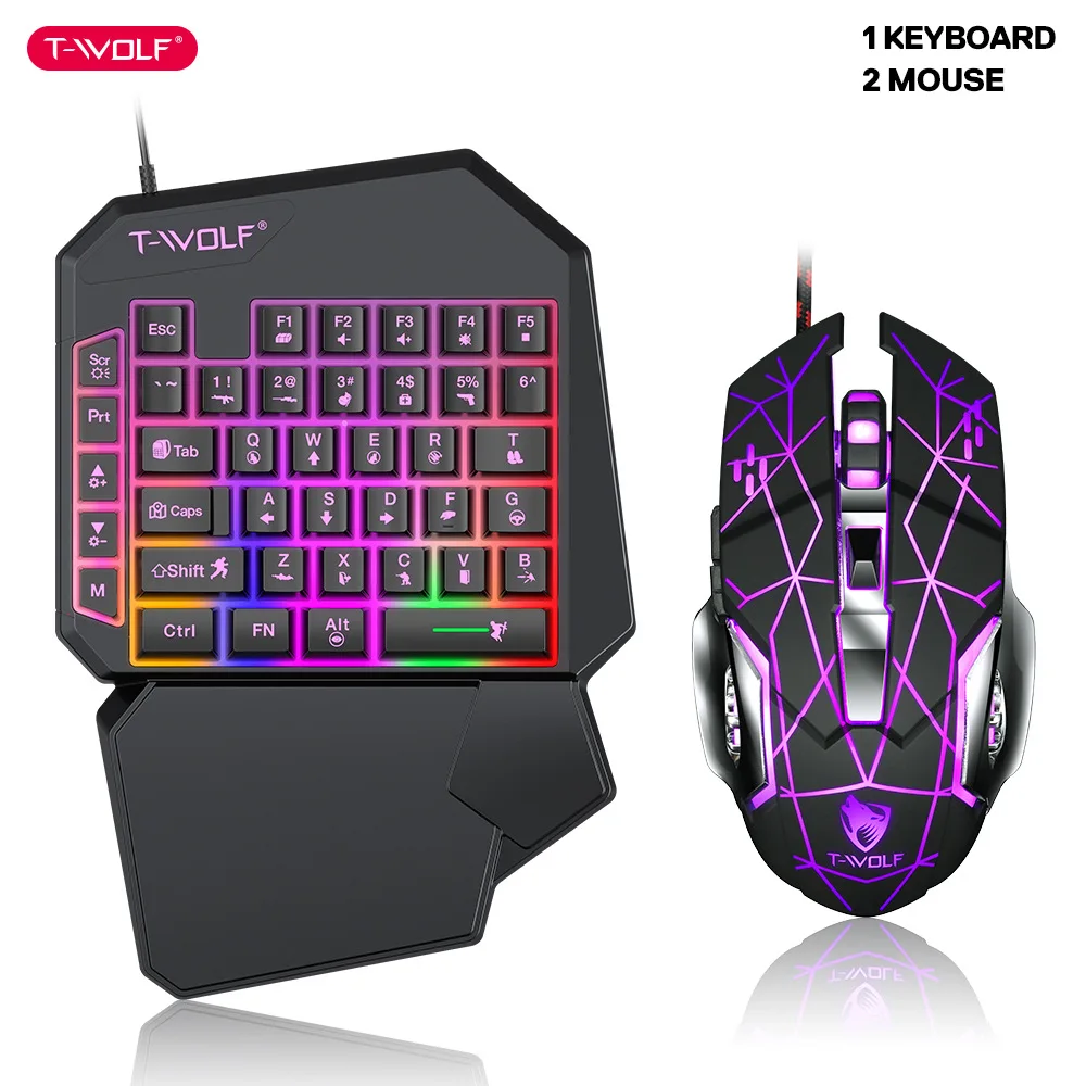 T-WOLF TF900 One Handed Keyboa - Gaming Keyboard Mobile 리뷰 및 가격