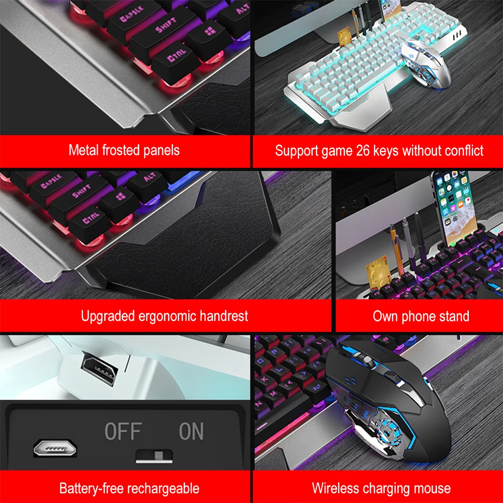 K680 Rechargeable 2.4G wireles - Gaming Keyboard Mouse Wireless 리뷰 및 가격