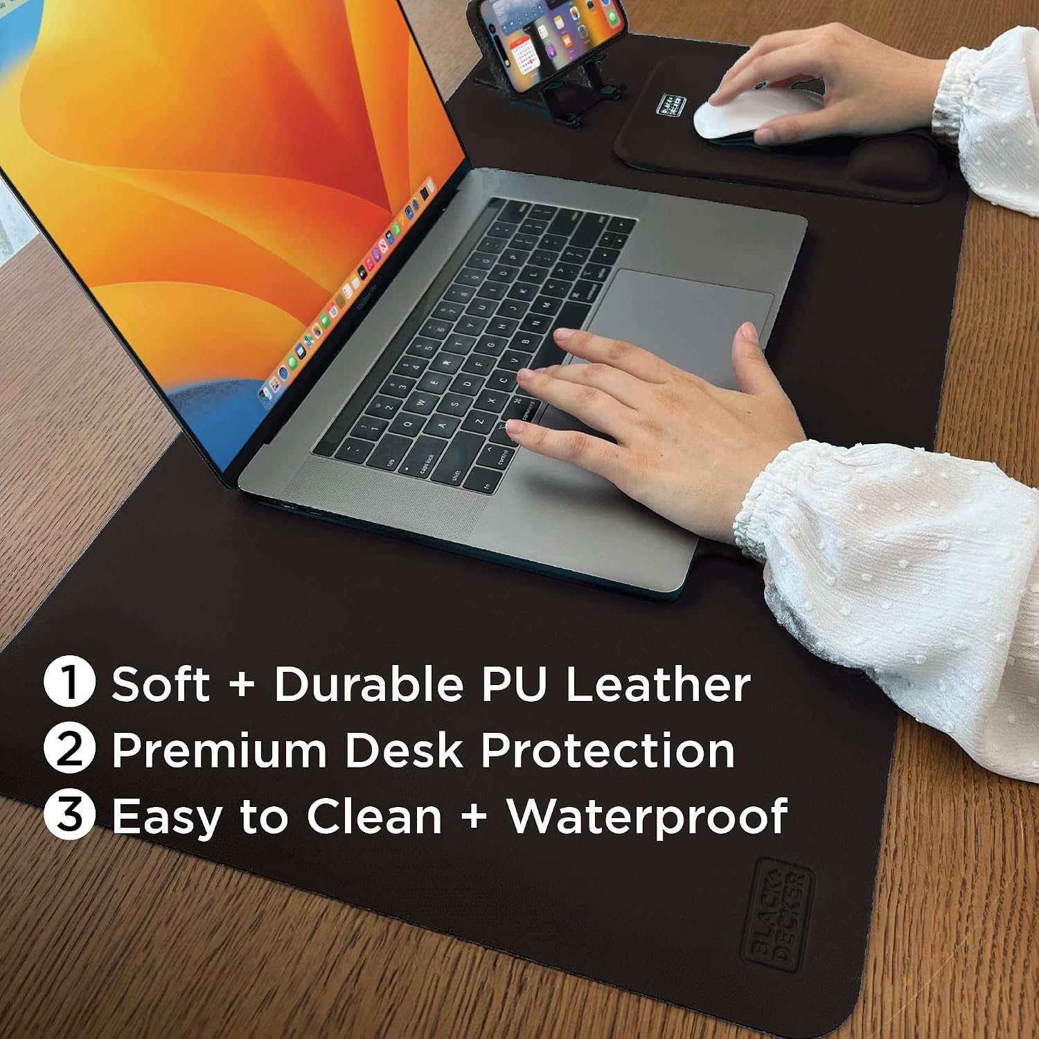 Faux Leather Desk Mat for Keyb - Gaming Keyboard And Mouse 리뷰 및 가격