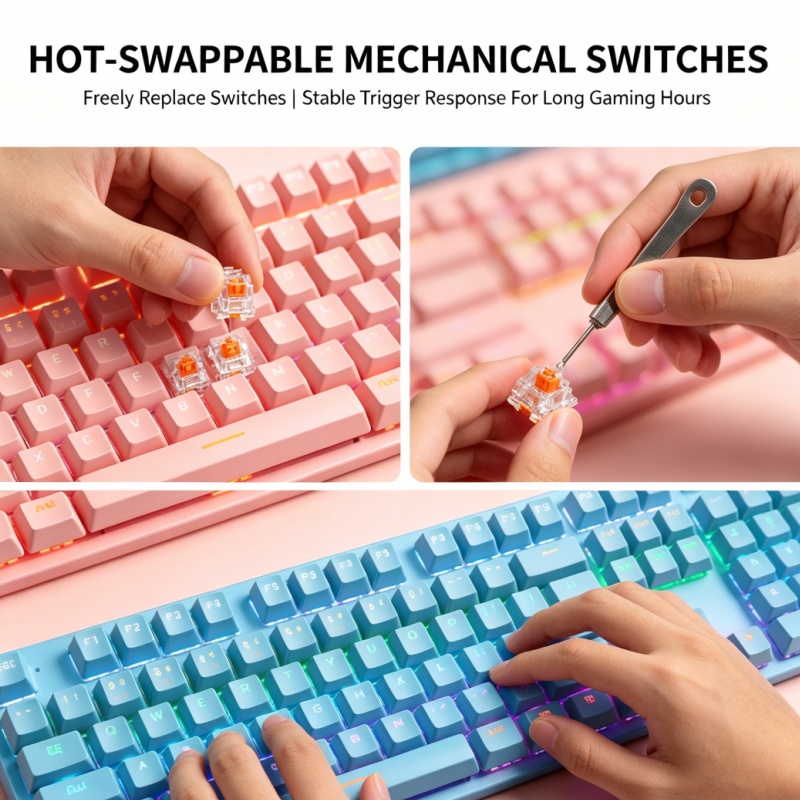 BAJEAL K300 87-Key Wired Mecha - Gaming Keyboard K300 리뷰 및 가격