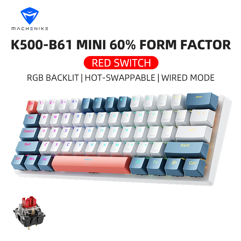 K500-B61 Machenike Mini Mechan - Gaming Keyboard Hot Swappable 리뷰 및 가격