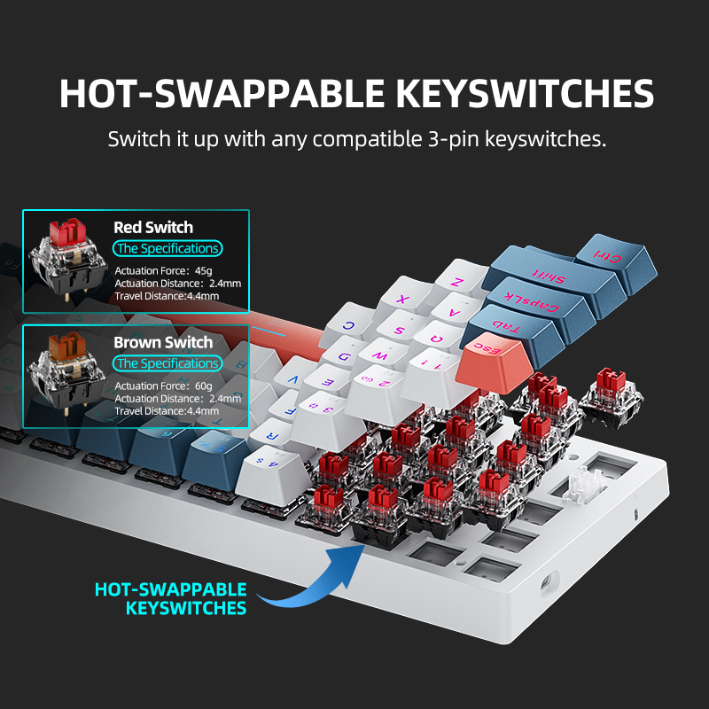 K500-B61 Machenike Mini Mechan - Gaming Keyboard Hot Swappable 리뷰 및 가격