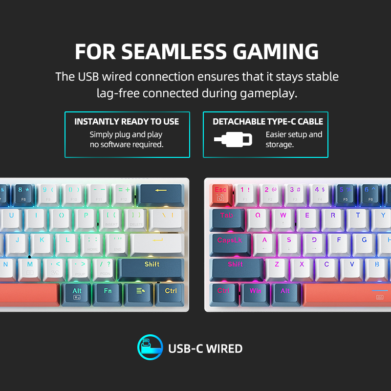 K500-B61 Machenike Mini Mechan - Gaming Keyboard Hot Swappable 리뷰 및 가격