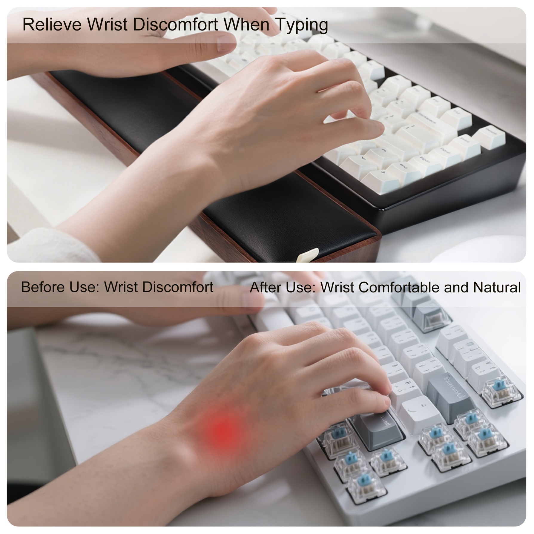 Ergonomic Wooden Keyboard Wris - Wrist Rest Wood 리뷰 및 가격