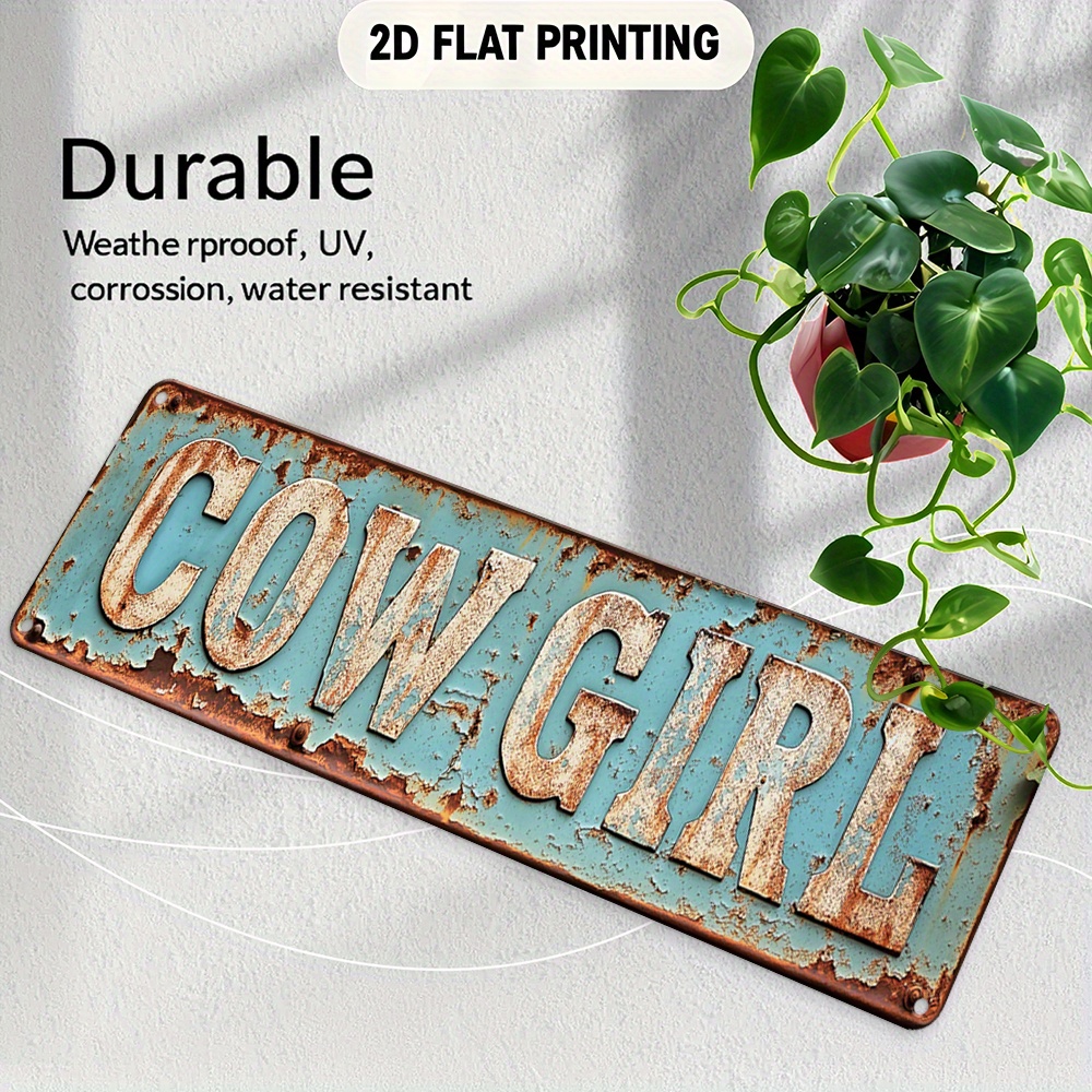 2D Metal Cowgirl Wall Art - Vi - Brass Weight Plate 리뷰 및 가격