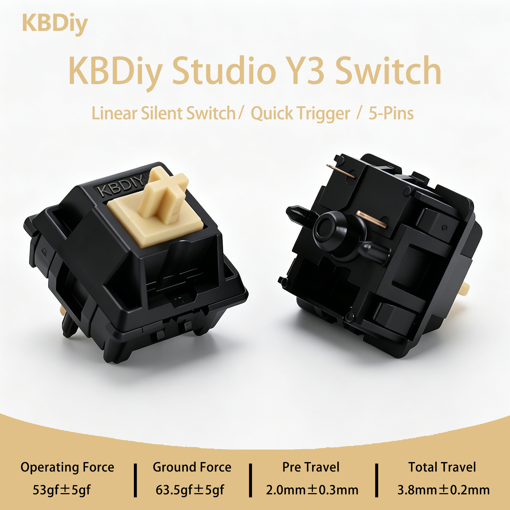 KBDiy Y3 Silent Switch Linear  - Gaming Keyboard Ergo 리뷰 및 가격