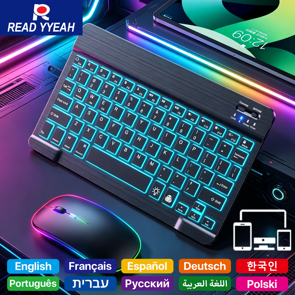 READ YYEAH RGB Backlit Bluetoo - Gaming Keyboard Mouse Combo 리뷰 및 가격
