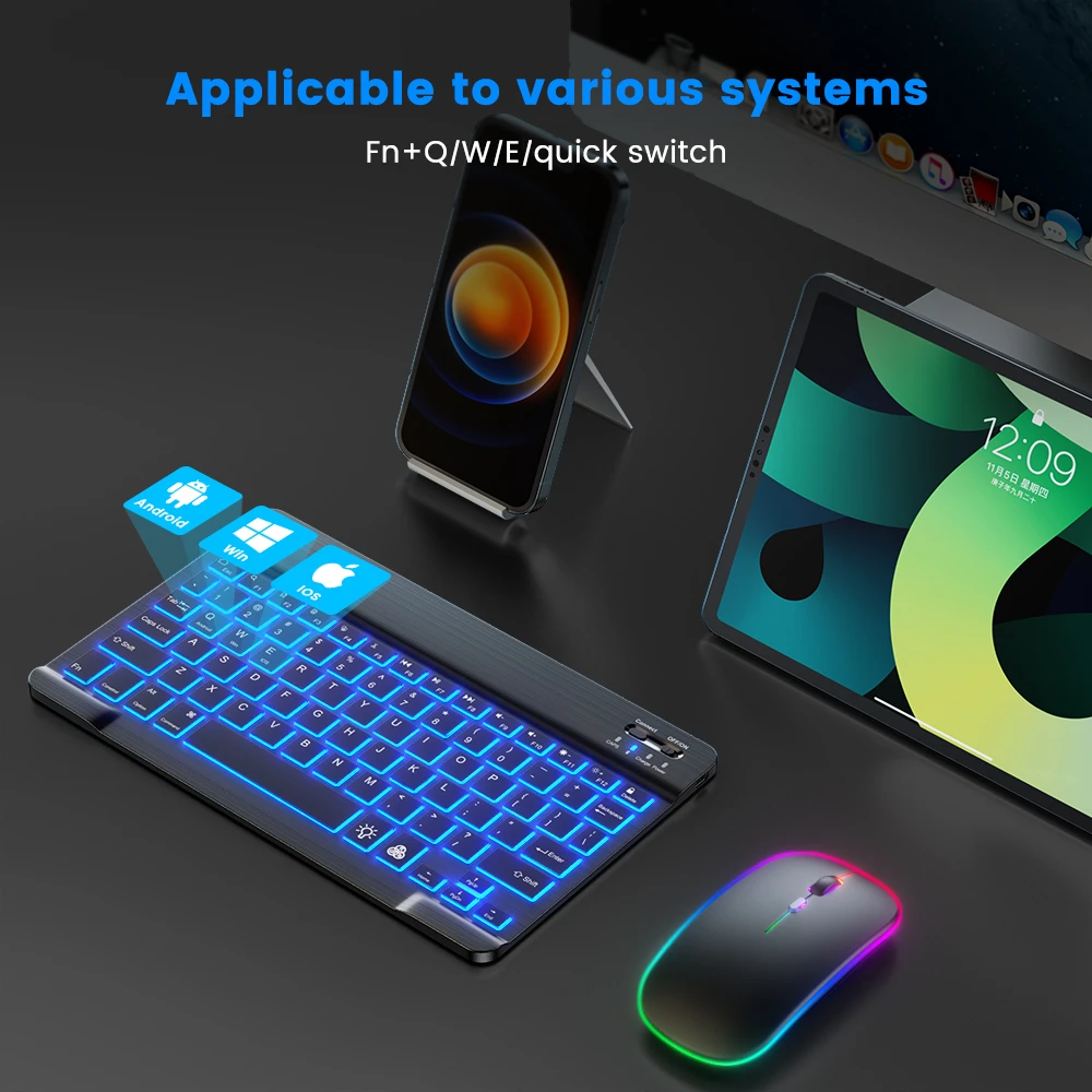 READ YYEAH RGB Backlit Bluetoo - Gaming Keyboard Mouse Combo 리뷰 및 가격
