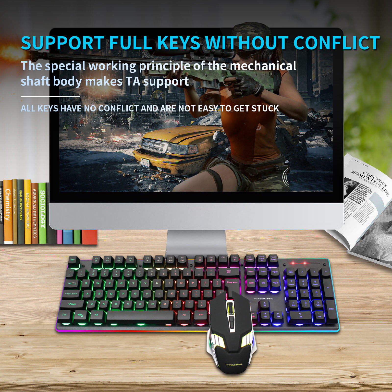 104 Keys RGB Computer Wireless - Gaming Keyboard And Mouse Combo Wireless 리뷰 및 가격