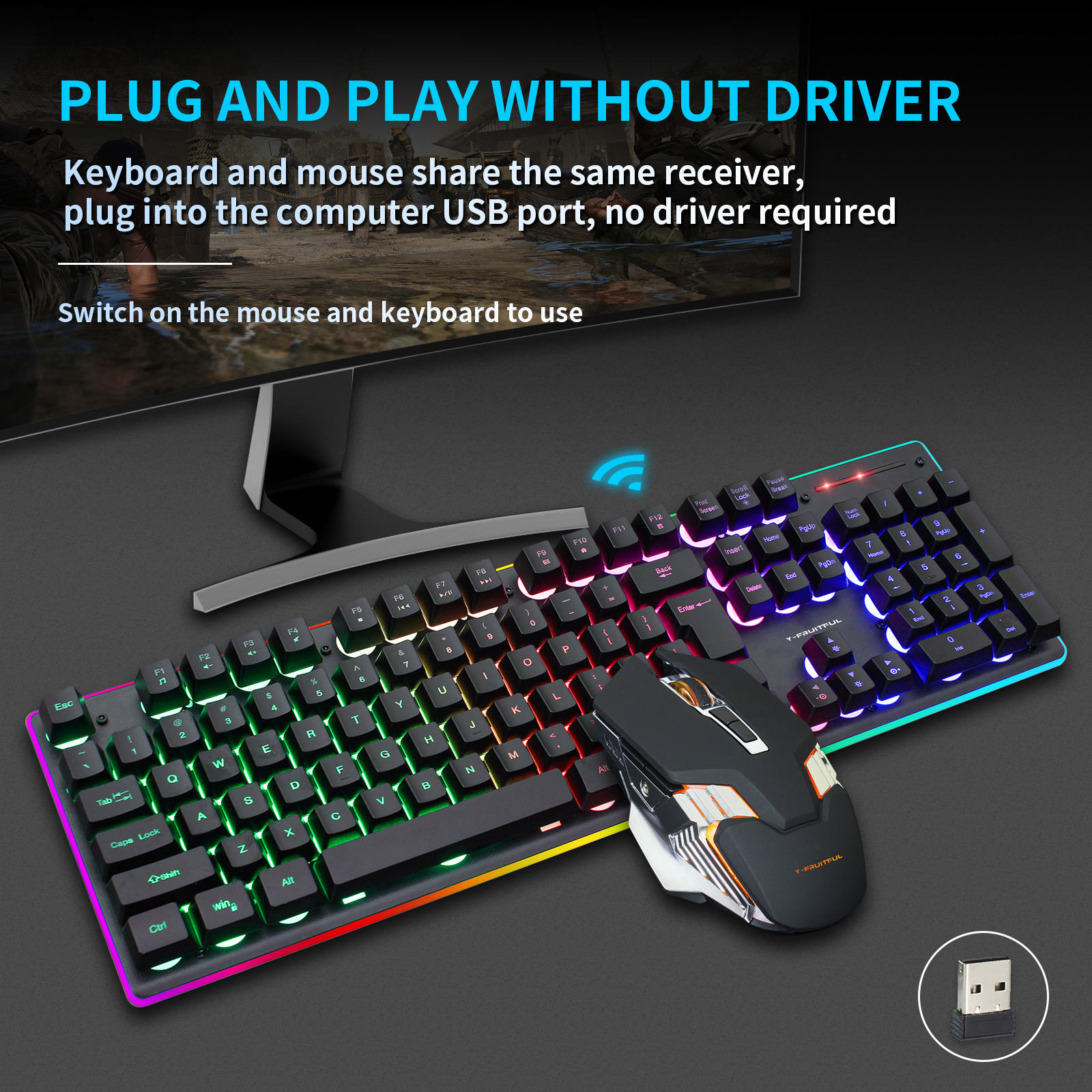 104 Keys RGB Computer Wireless - Gaming Keyboard And Mouse Combo Wireless 리뷰 및 가격