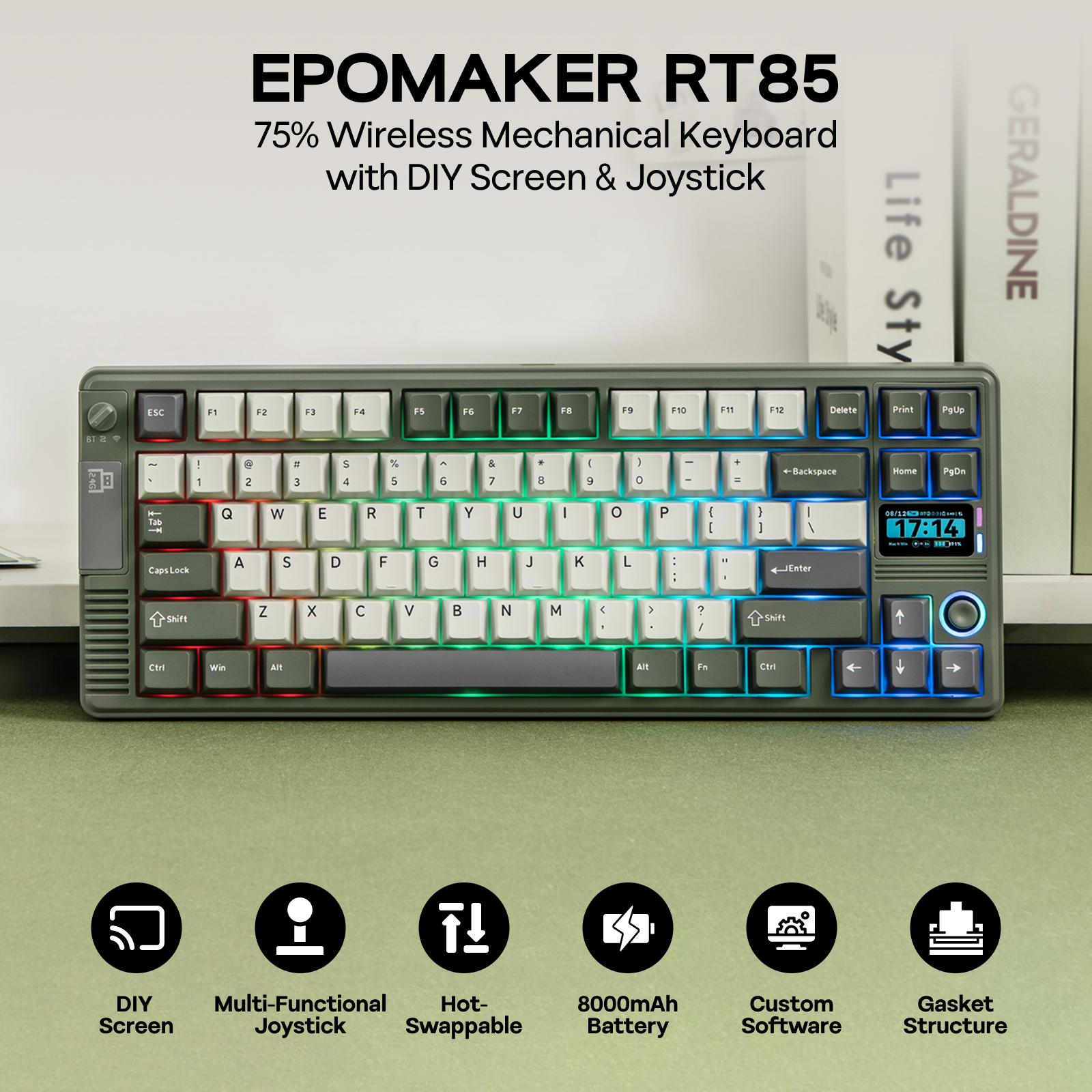 EPOMAKER RT85 75% ANSI US Layo - Gaming Keyboard Thocky 리뷰 및 가격