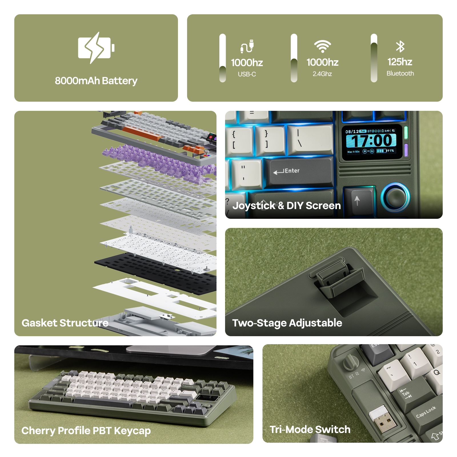 EPOMAKER RT85 75% ANSI US Layo - Gaming Keyboard Thocky 리뷰 및 가격
