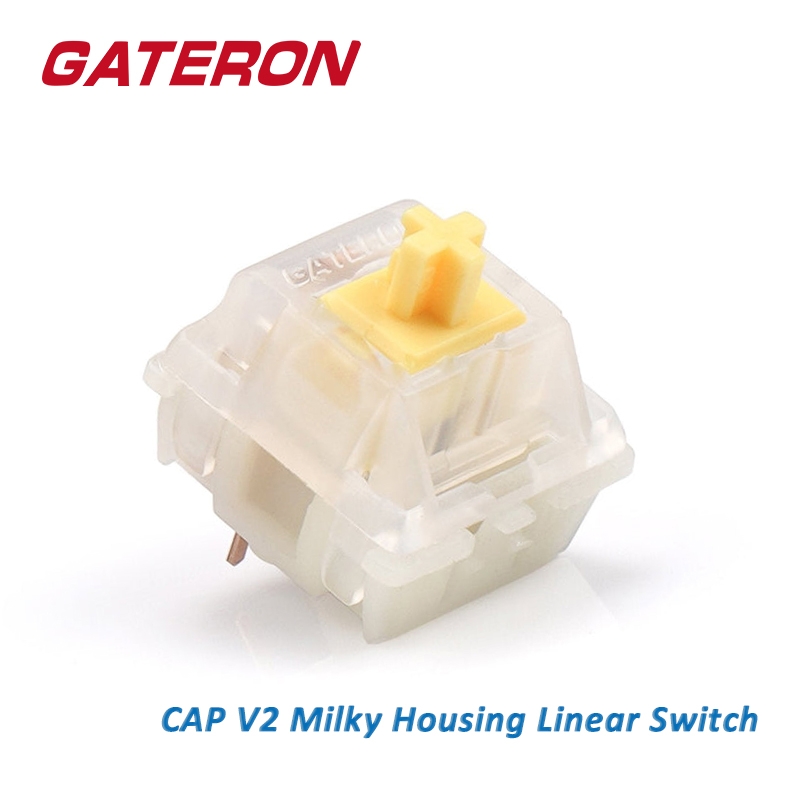 GATERON CAP Milky Yellow Linea - Gaming Keyboard Ergo 리뷰 및 가격