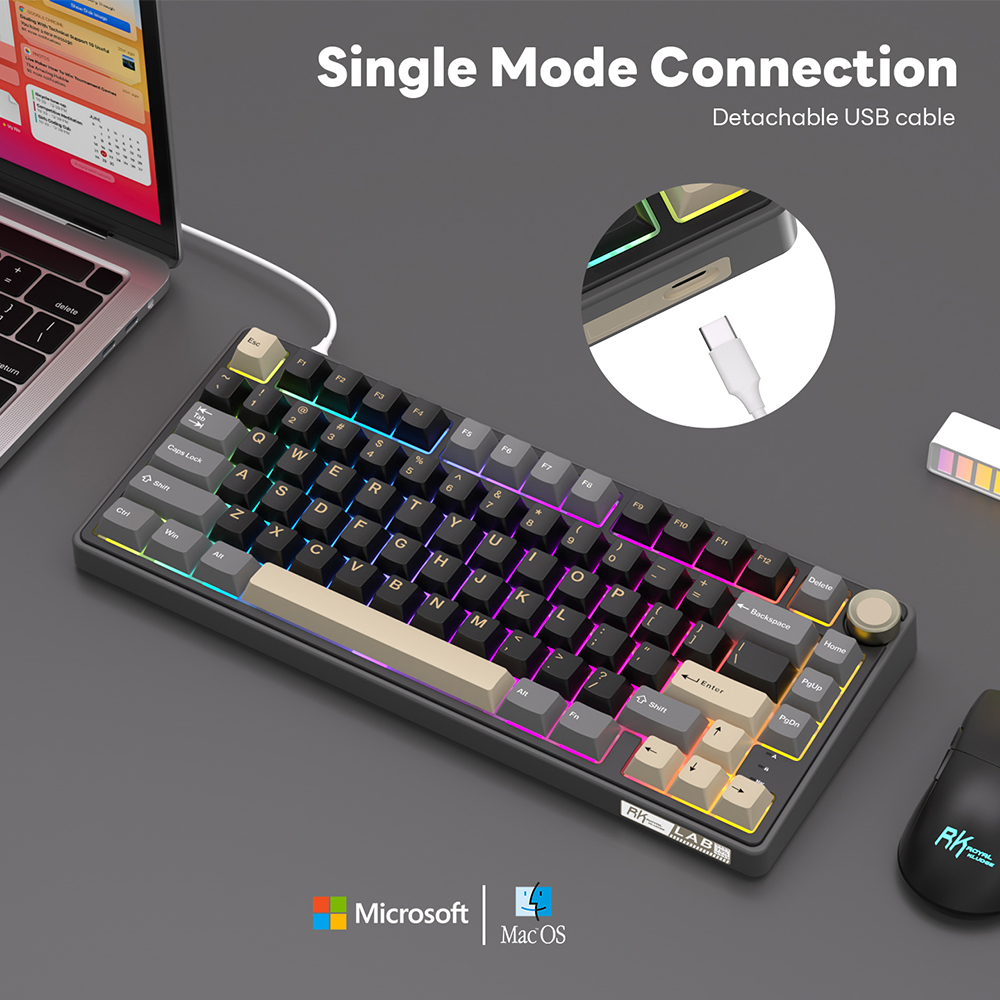 Royal Kludge RK R75 Wired Gami - Gaming Keyboard Thocky 리뷰 및 가격