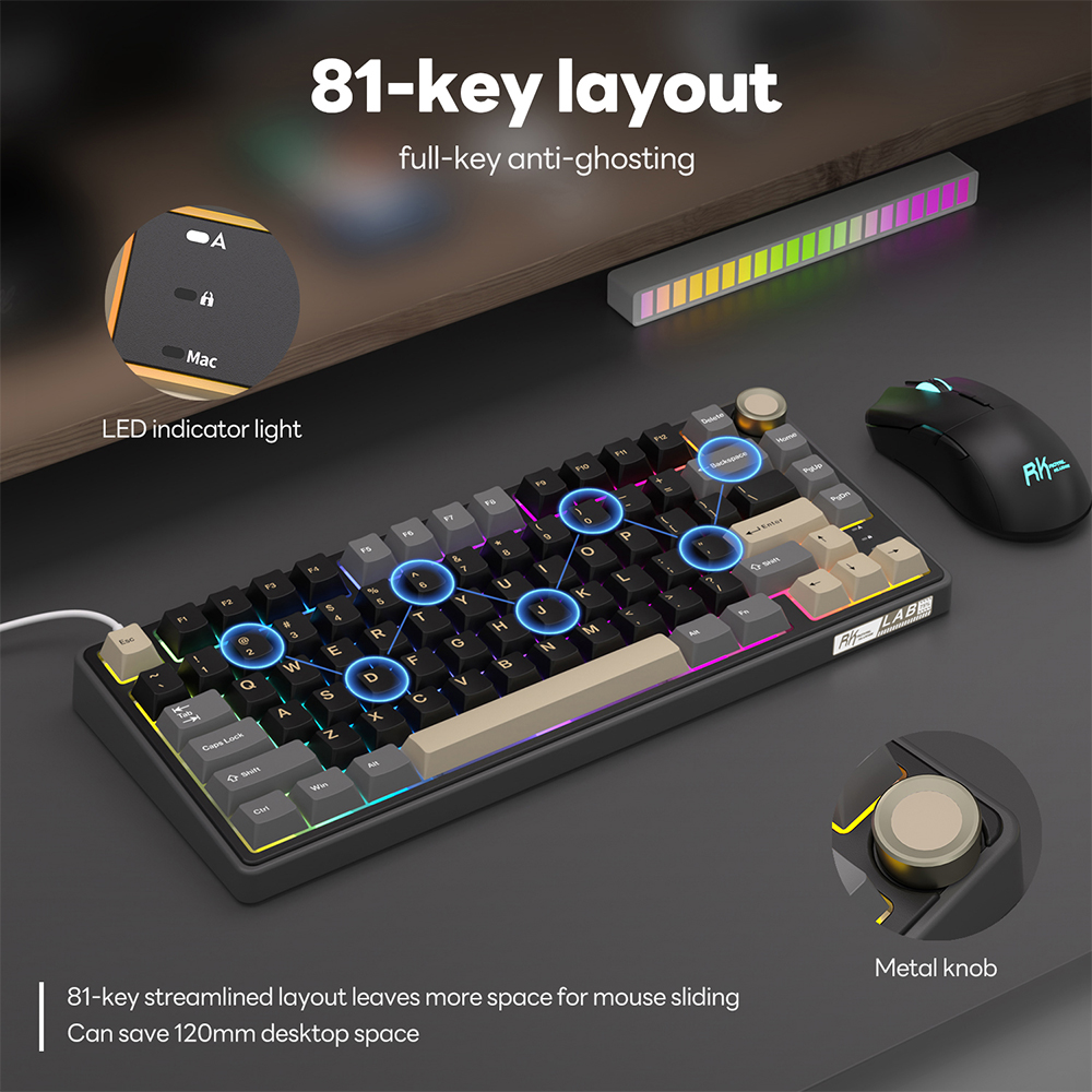 Royal Kludge RK R75 Wired Gami - Gaming Keyboard Thocky 리뷰 및 가격