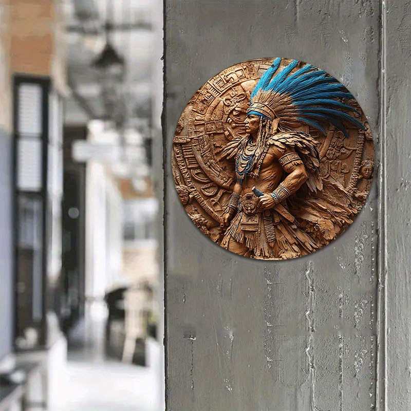 1pc Aztec Warrior 8-Inch Round - Brass Weight Plate 리뷰 및 가격