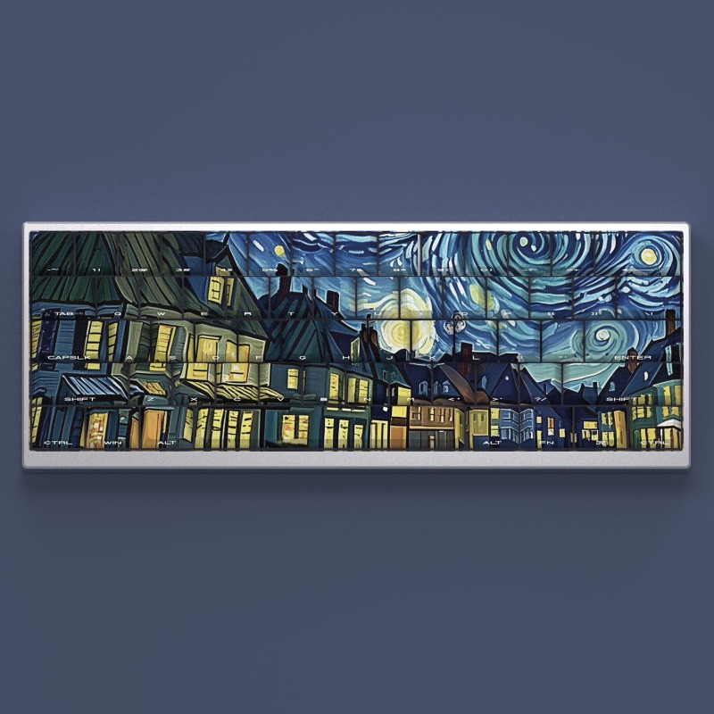 Van Gogh Starry Sky Theme Keyc - Gaming Keyboard Ergo 리뷰 및 가격