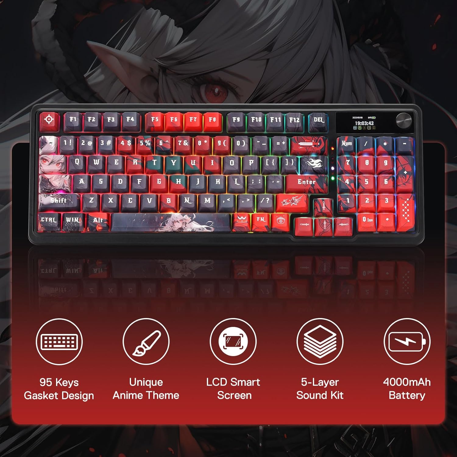 Redragon Wireless Gasket Gamin - Gaming Keyboard Mobile 리뷰 및 가격