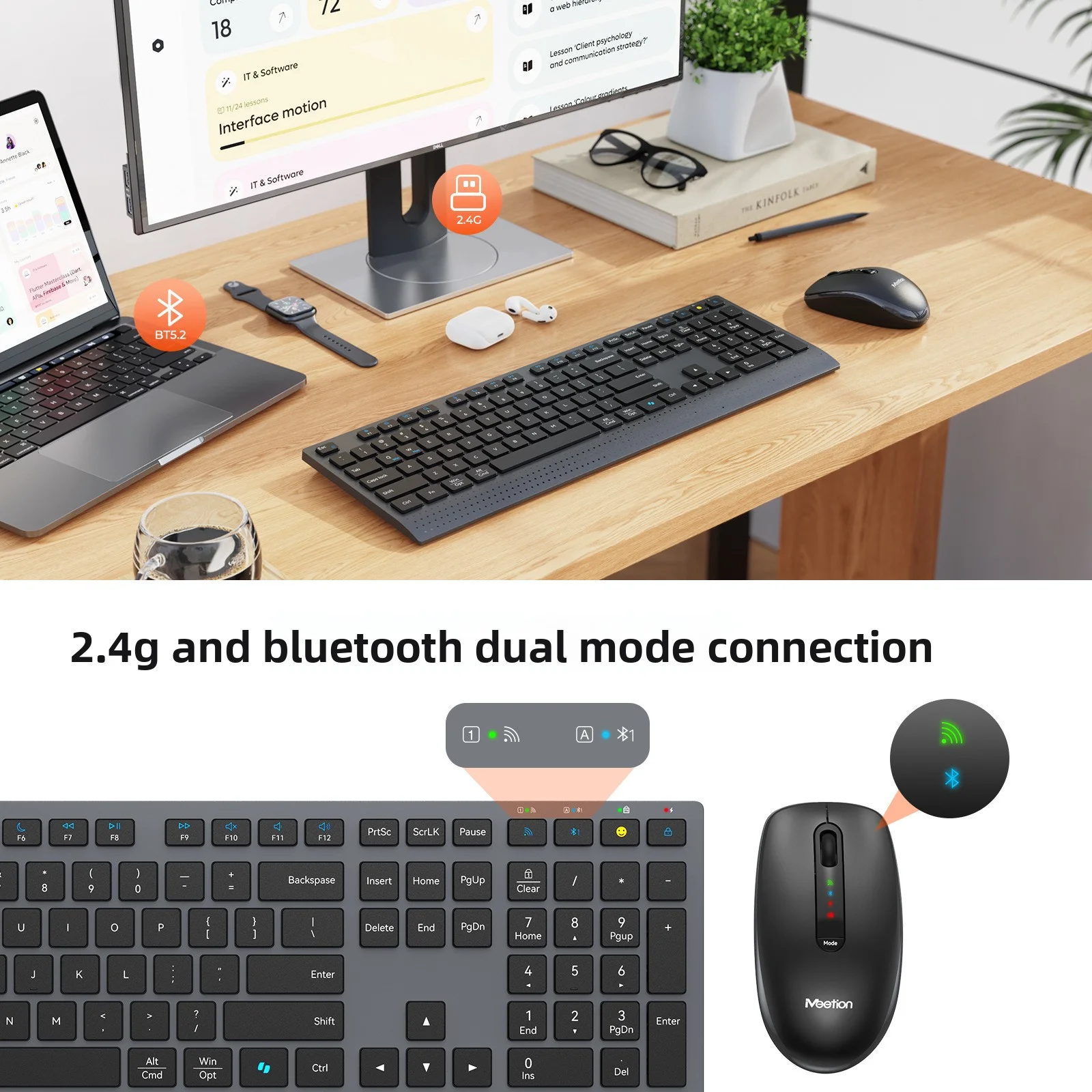 2.4G Bluetooth Dual-mode Wirel - Gaming Keyboard And Mouse Combo Wireless 리뷰 및 가격