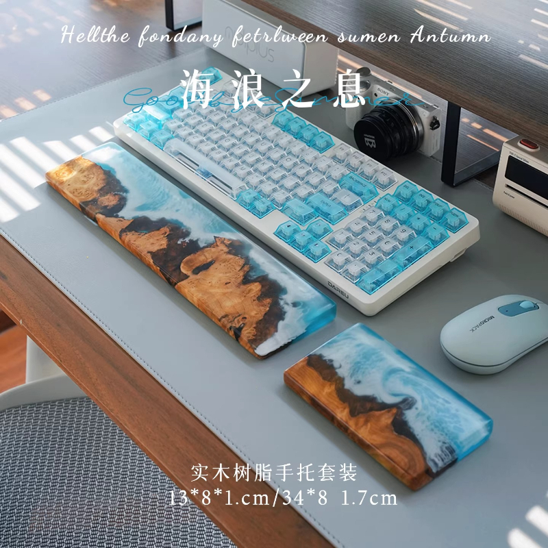 Handcrafted Ocean Wave Resin W - Wrist Rest Wood 리뷰 및 가격