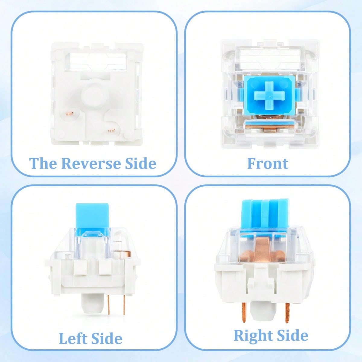 100 Practical Blue Switches, H - Gaming Keyboard Hot Swappable 리뷰 및 가격