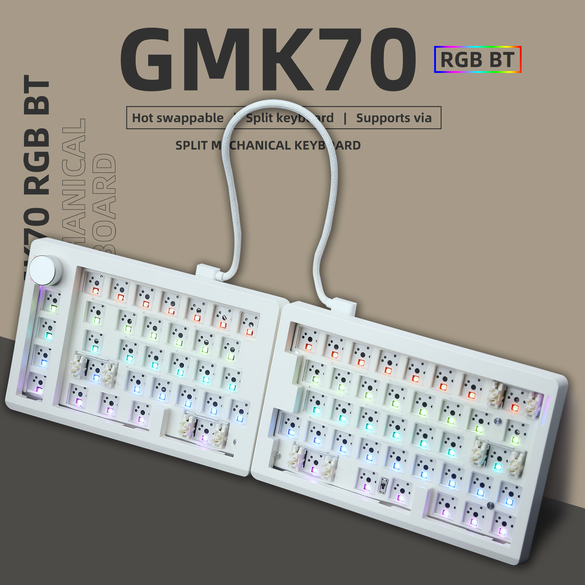 ZUOYA GMK70 VIA/Qmk separate G - Gaming Keyboard Hot Swappable 리뷰 및 가격