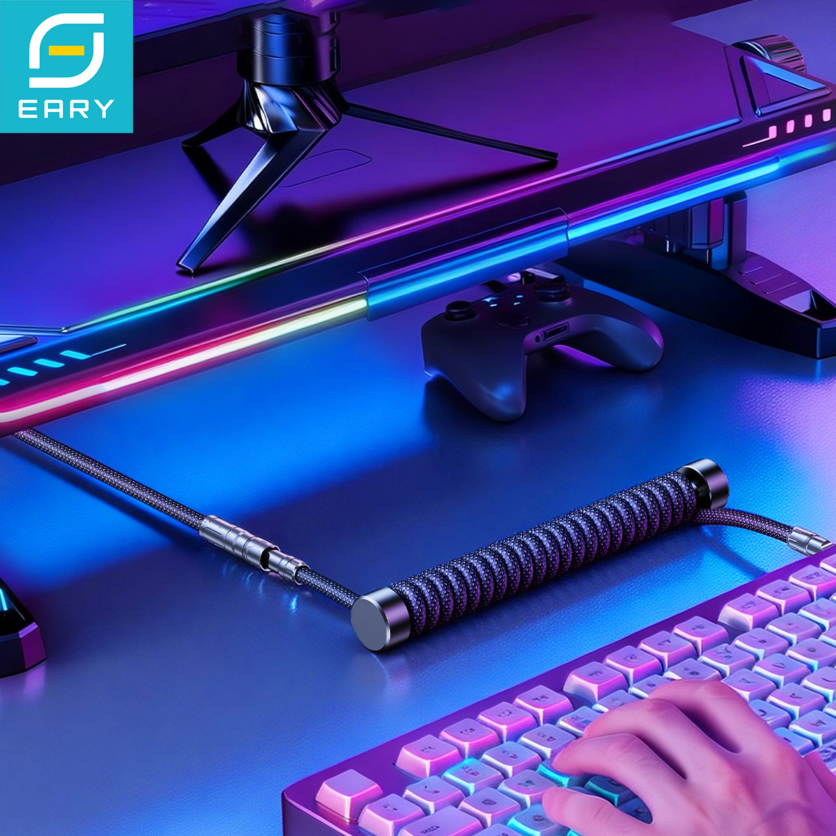 Eary 1.2m Coiled Keyboard Cabl - Gaming Keyboard Ergo 리뷰 및 가격