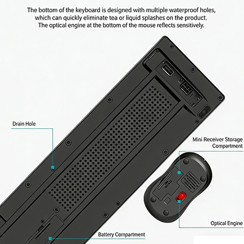 2.4GHz Wireless Keyboard Mouse - Gaming Keyboard And Mouse Combo Wireless 리뷰 및 가격