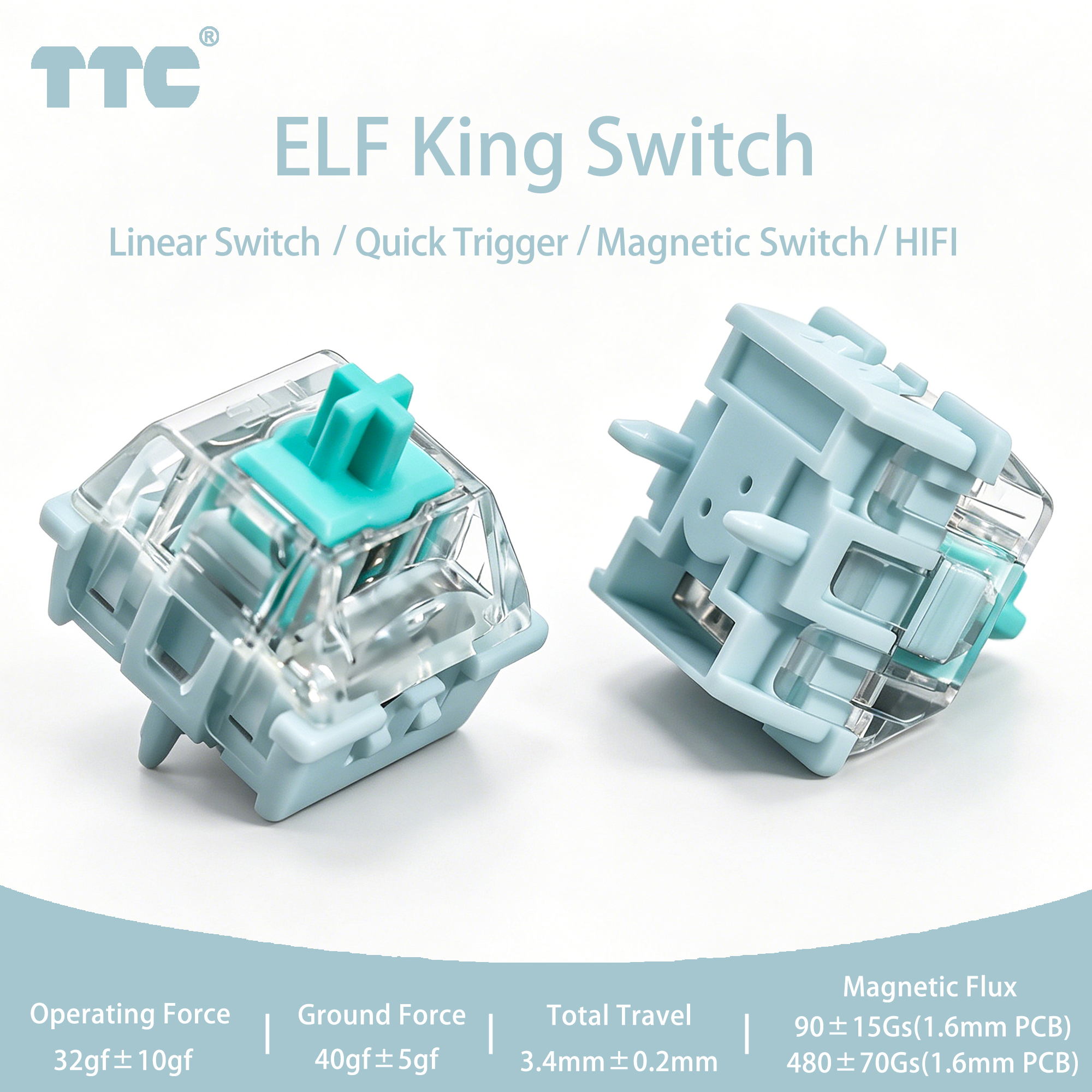 TTC ELF King Magnetic Switches - Gaming Keyboard Ergo 리뷰 및 가격