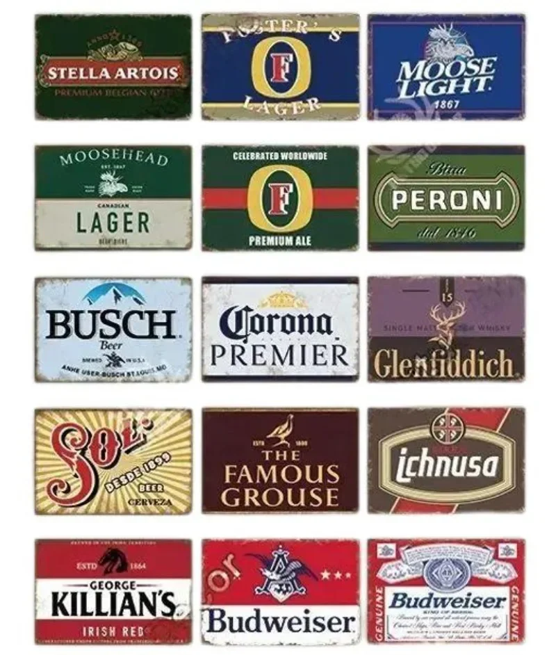 Metal Tin Poster Beer Metal Si - Brass Weight Plate 리뷰 및 가격