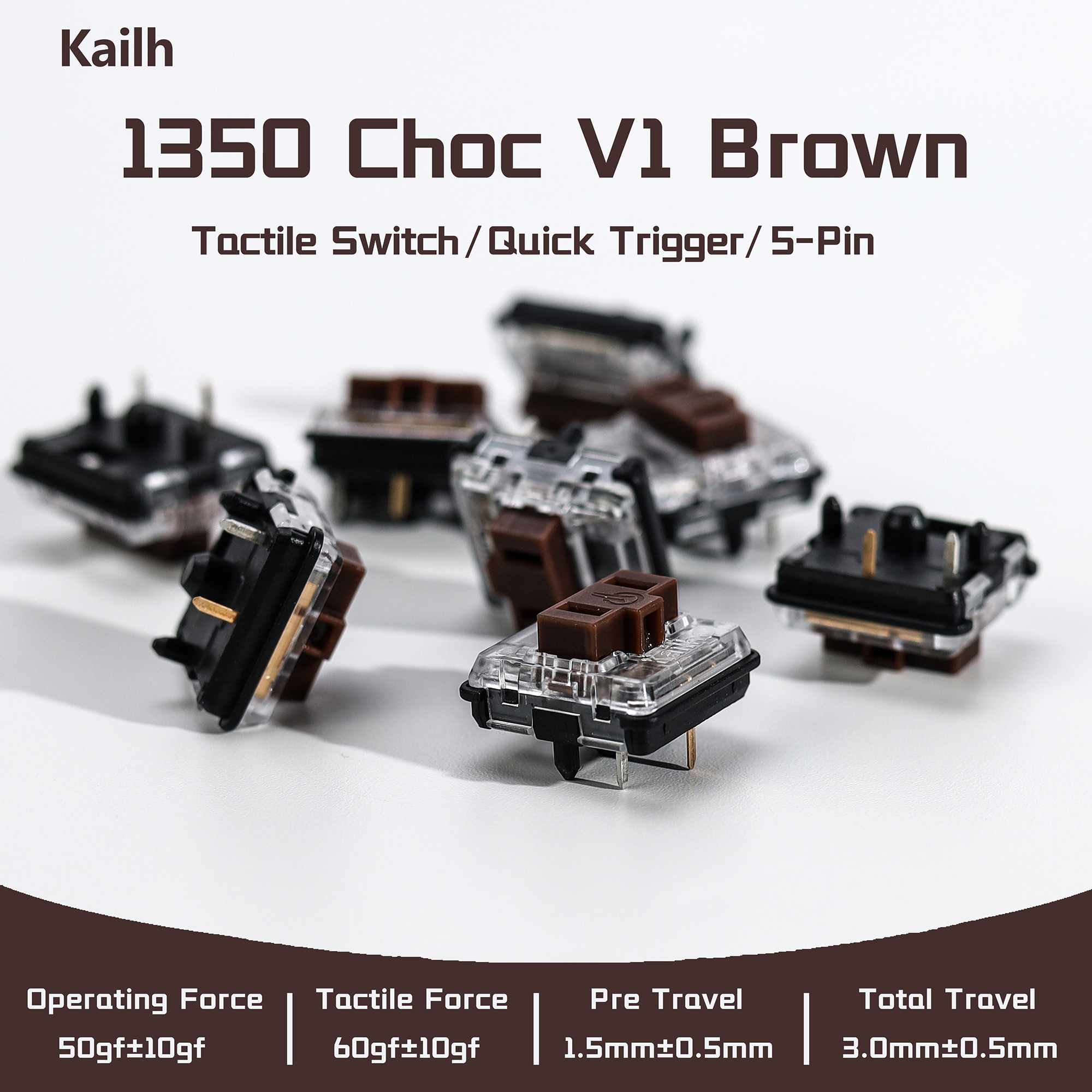 Kailh 1350 Choc V1 Brown Switc - Gaming Keyboard Ergo 리뷰 및 가격