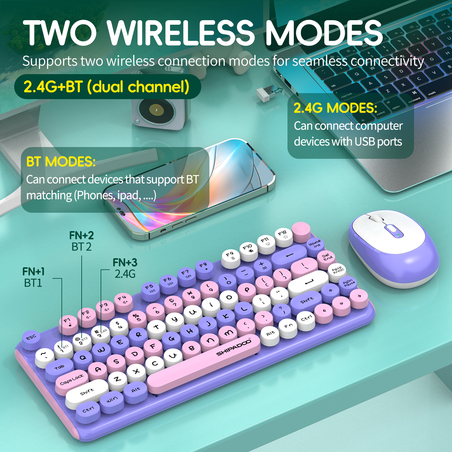 81 keys Bluetooth 2.4G Wireles - Gaming Keyboard And Mouse Combo Wireless 리뷰 및 가격