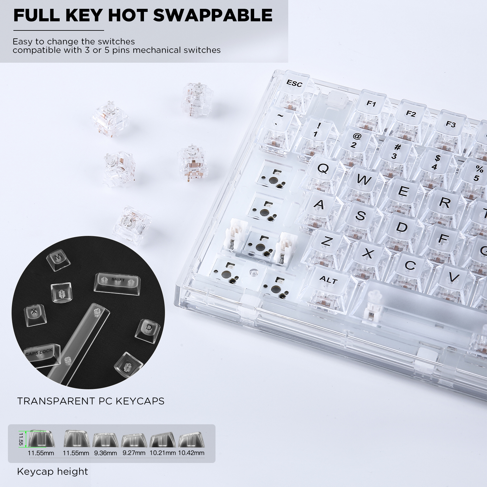 YUNZII X75 White 82 Keys Hot S - Gaming Keyboard Thocky 리뷰 및 가격