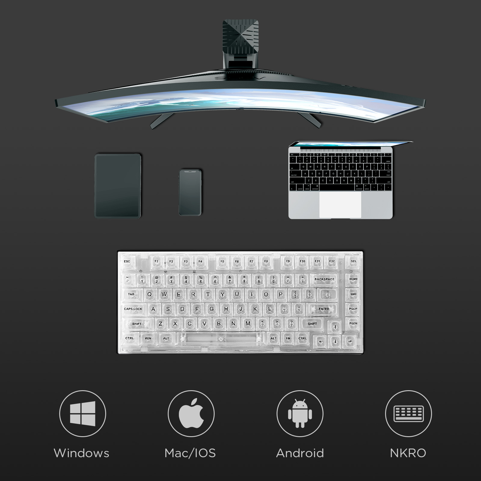 YUNZII X75 White 82 Keys Hot S - Gaming Keyboard Thocky 리뷰 및 가격