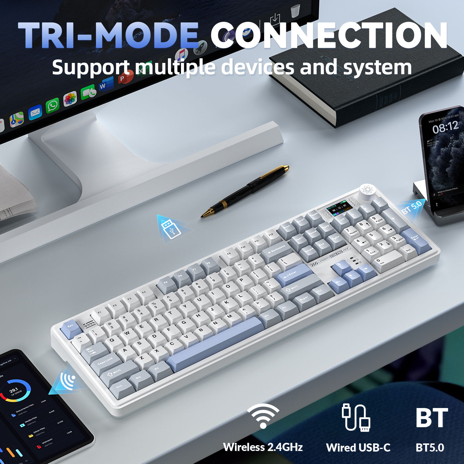 LINGBAO K108pro Mechanical Key - Gaming Keyboard Thocky 리뷰 및 가격