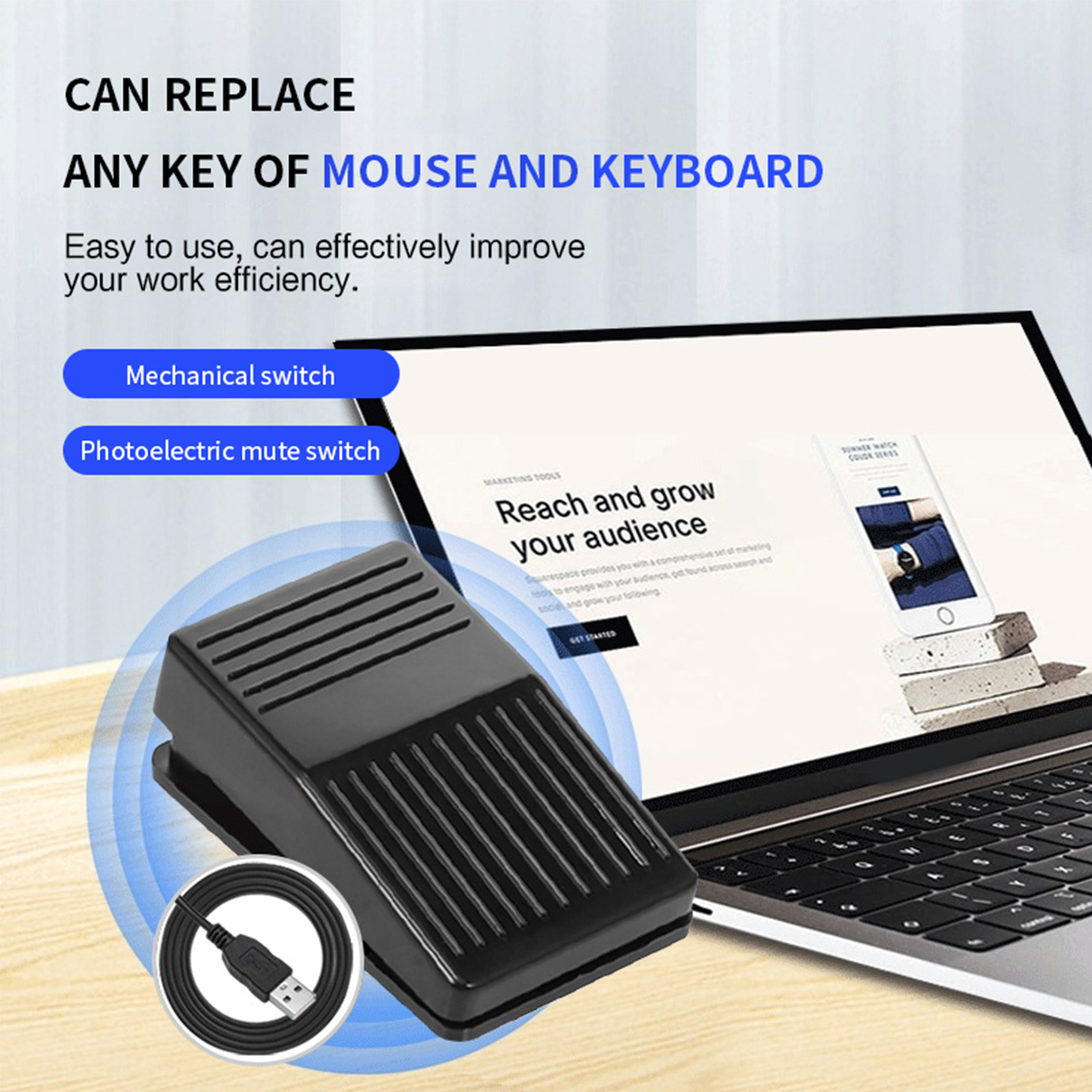 Foot  Pedal Foot  Pedal for Ga - Gaming Keyboard And Mouse 리뷰 및 가격