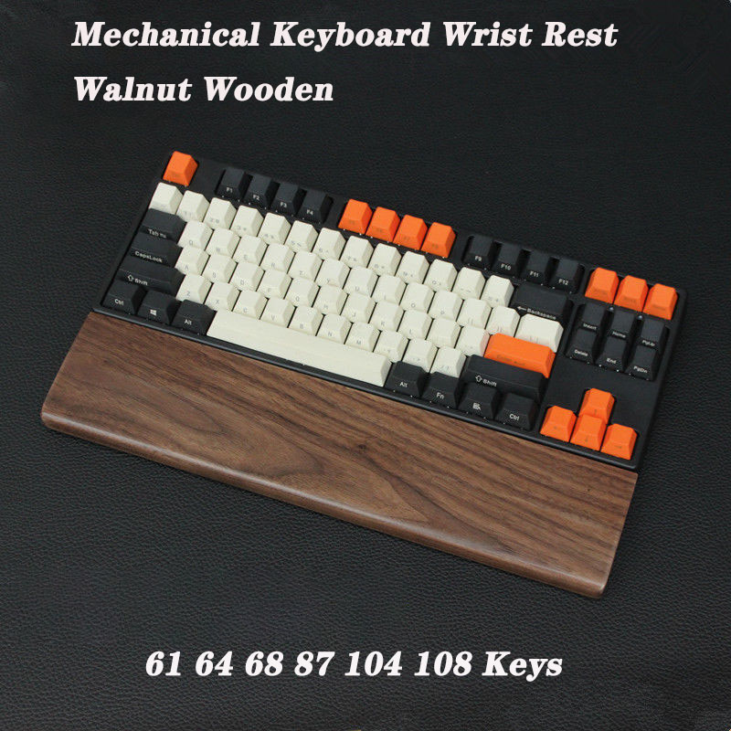 Walnut Wood Mechanical Keyboar - Wrist Rest Wood 리뷰 및 가격
