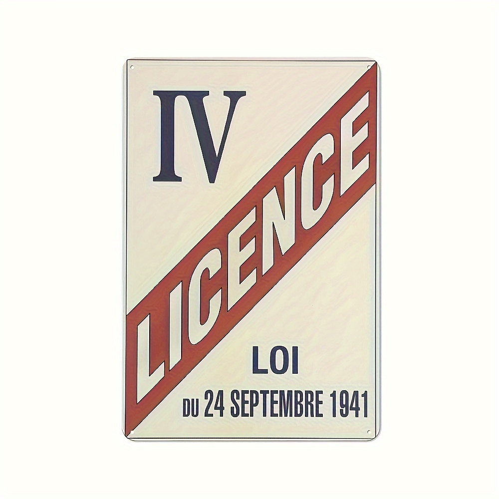 French Alcohol Law Metal Sign  - Brass Weight Plate 리뷰 및 가격